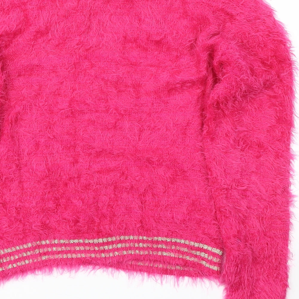 M&S Girls Pink   Pullover Sweatshirt Size 10-11 Years