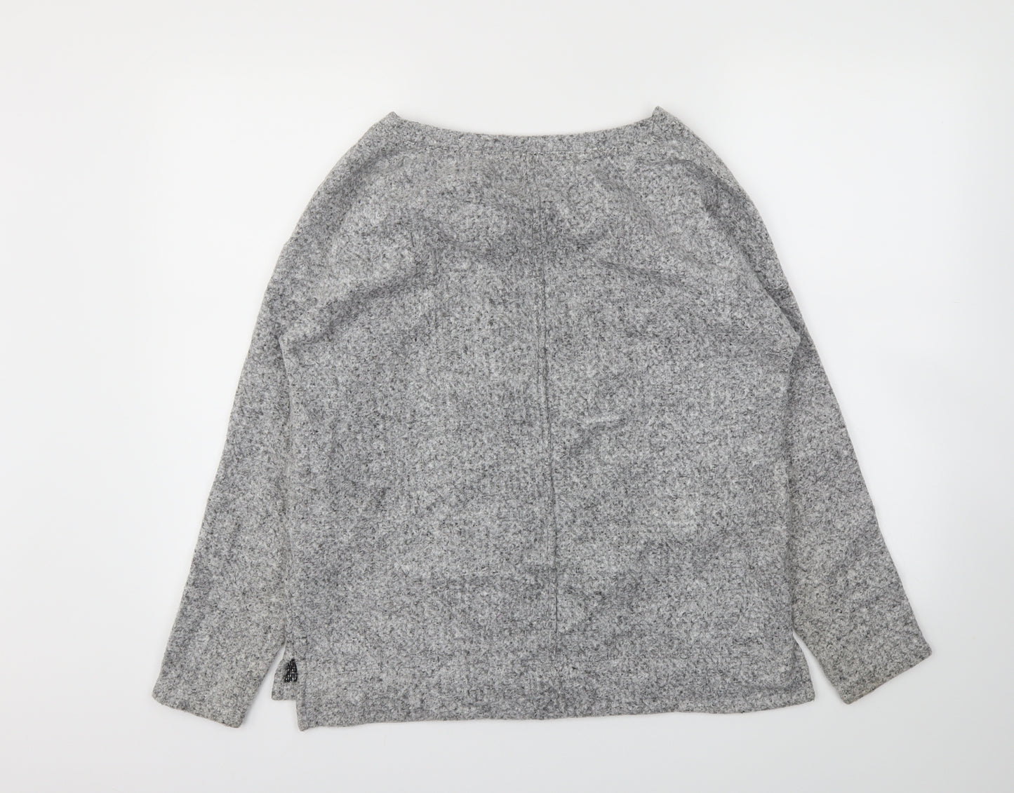 M&S Womens Grey   Henley Sweatshirt Size 14