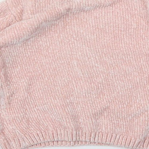 Primark Girls Pink Animal Print  Pullover Sweatshirt Size 9-10 Years