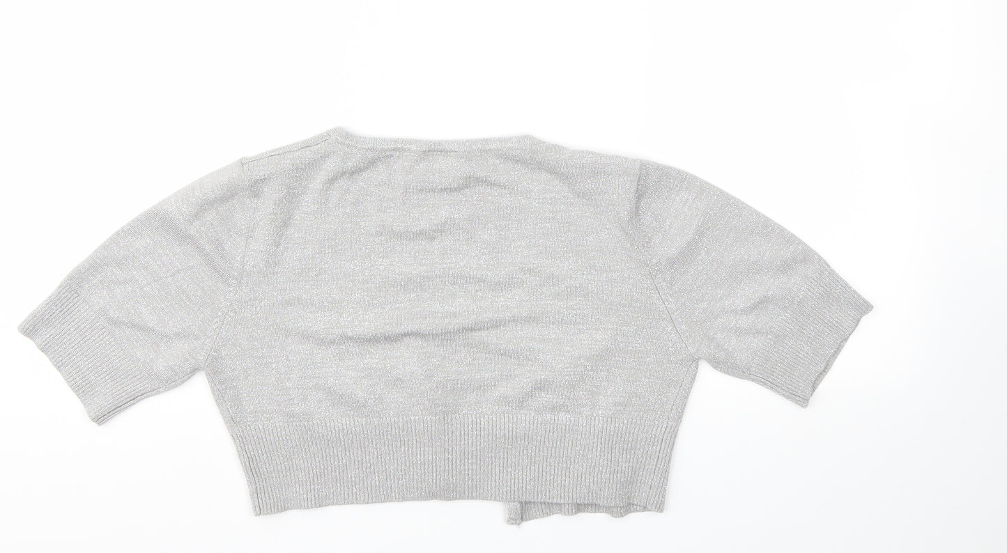 BAY Womens Grey   Cardigan Jumper Size 14