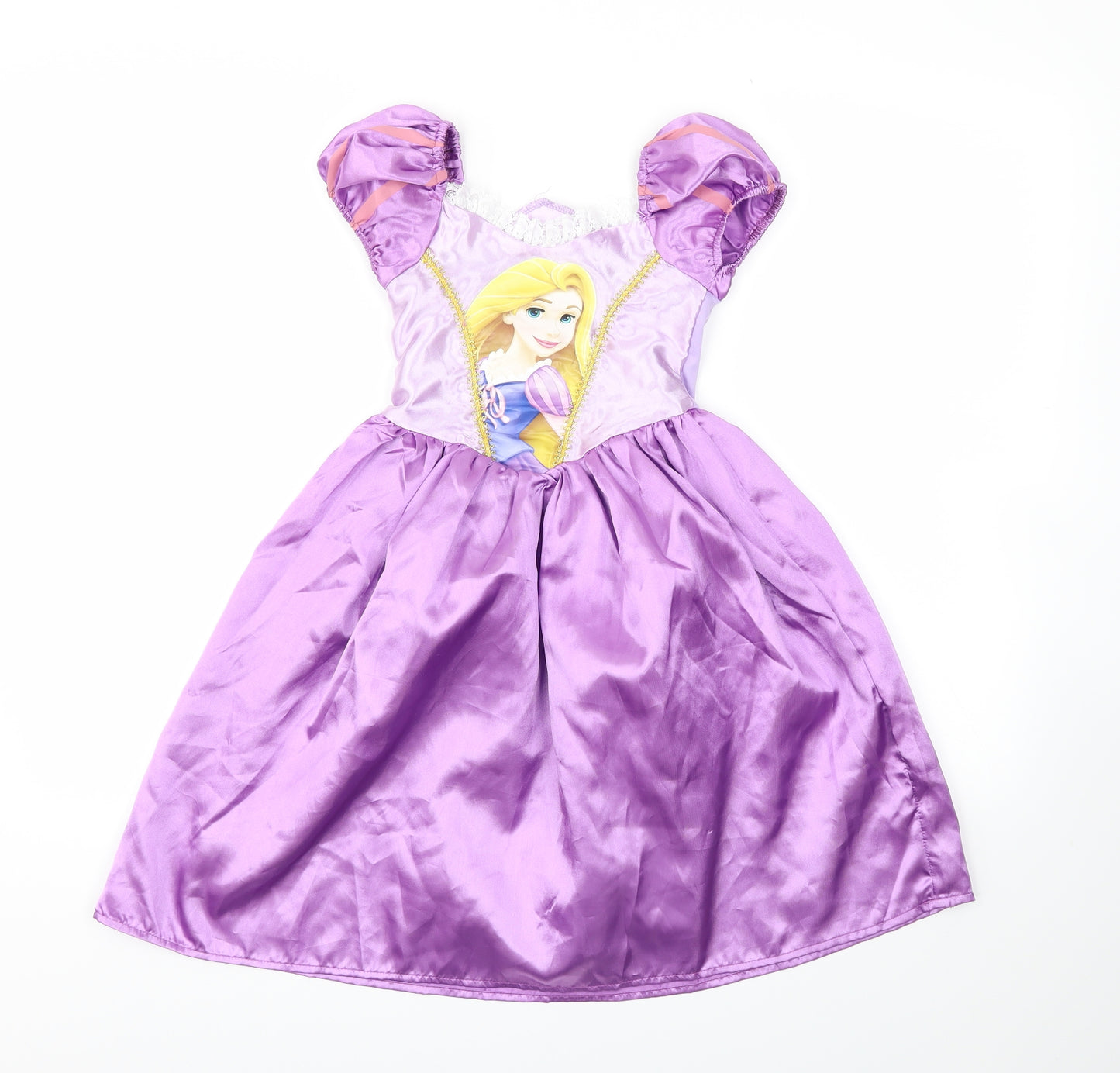 Disney Girls Purple Animal Print  Fit & Flare  Size 3-4 Years