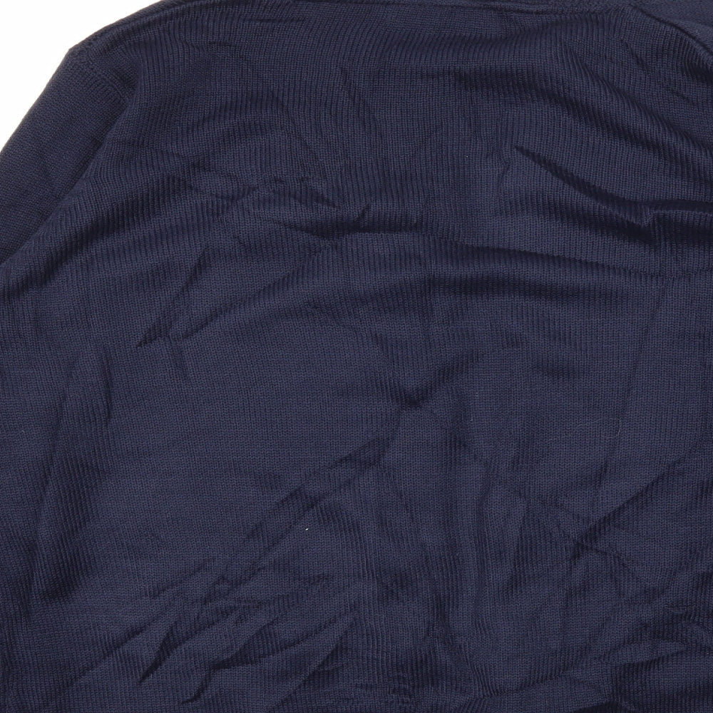 ISLE Womens Blue Floral  Cardigan Jumper Size M