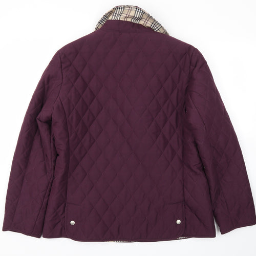 Preworn Womens Purple   Jacket Coat Size 14
