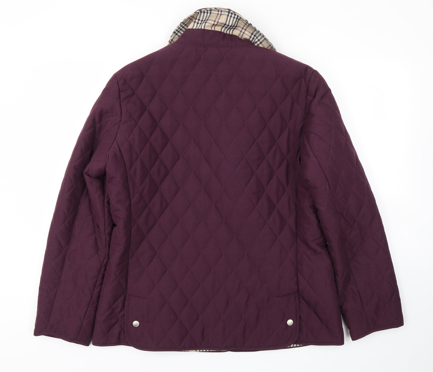 Preworn Womens Purple   Jacket Coat Size 14