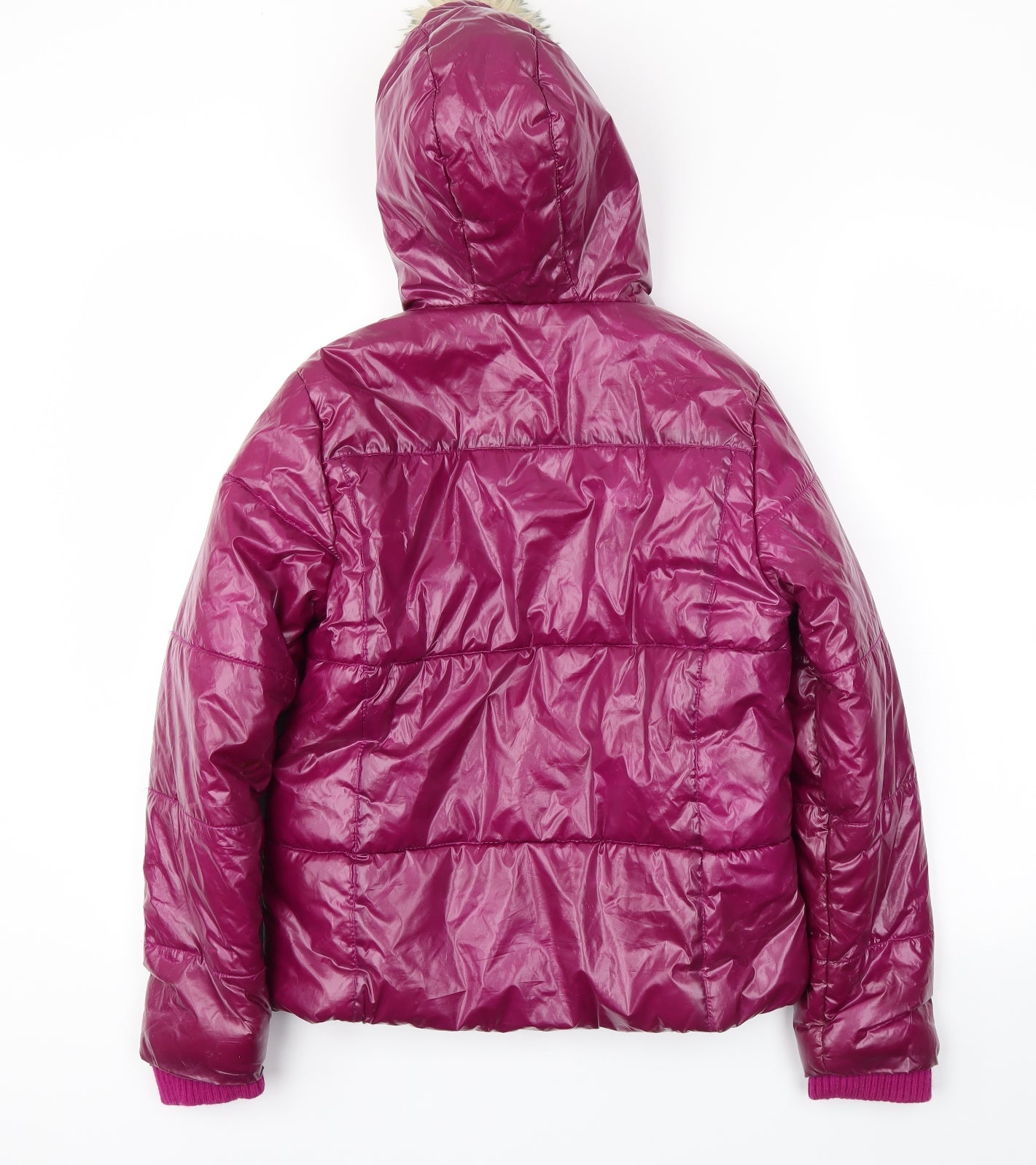 FIRETRANG Girls Pink   Basic Coat Coat Size 12-13 Years