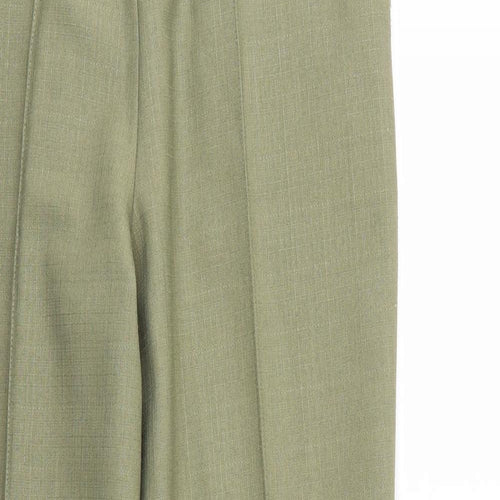 M&S Womens Green   Trousers  Size 10 L26 in - Stretch waistband