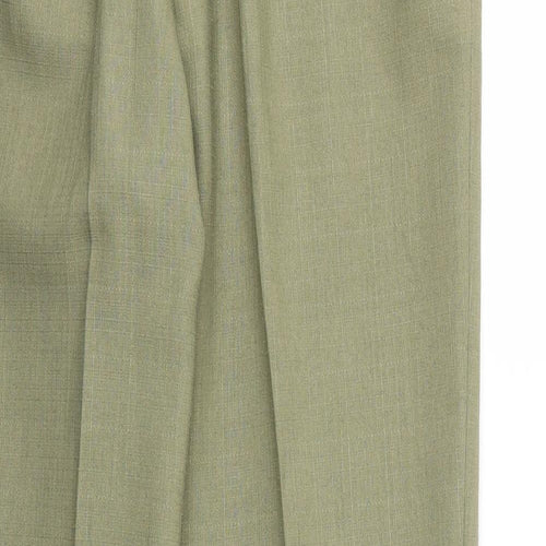 M&S Womens Green   Trousers  Size 10 L26 in - Stretch waistband