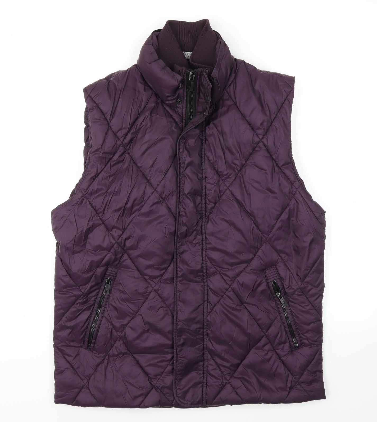 Zara Mens Purple   Gilet Coat Size L