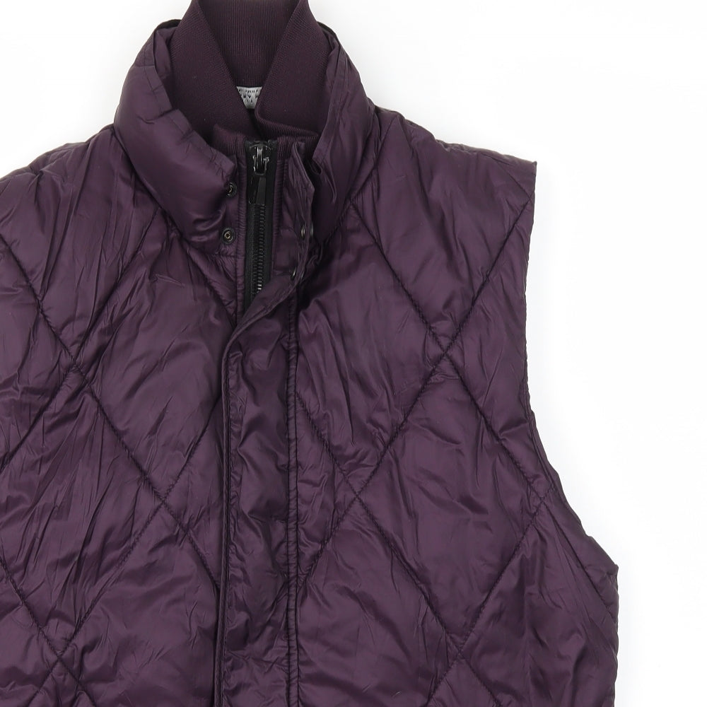Zara Mens Purple   Gilet Coat Size L