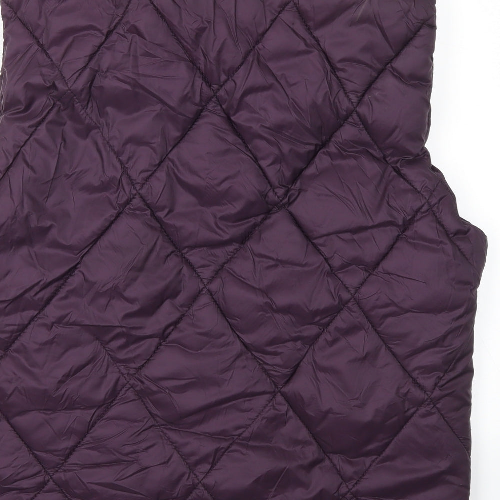 Zara Mens Purple   Gilet Coat Size L