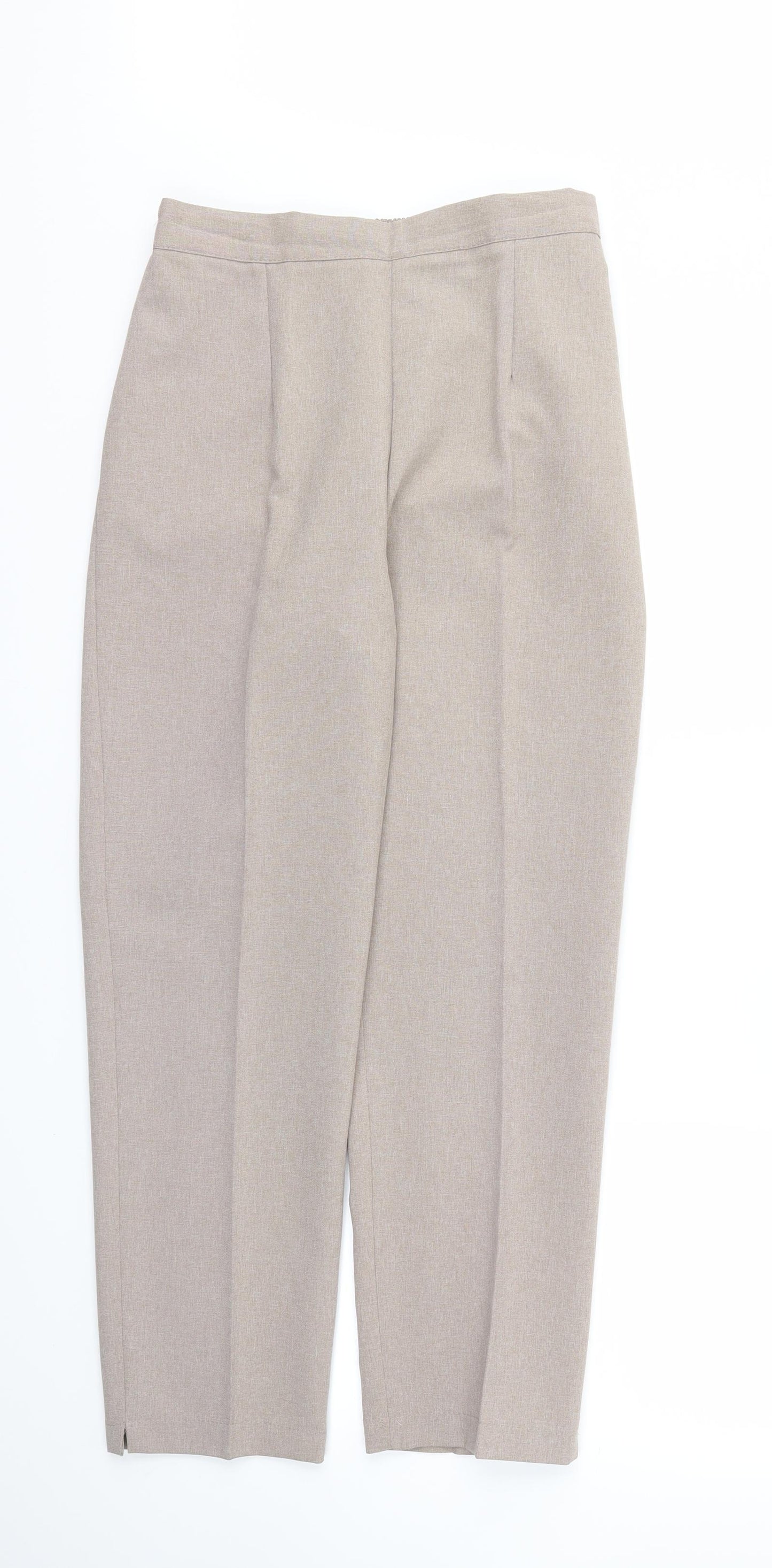 Preworn Womens Brown   Trousers  Size 12 L26 in - Stretch waistband