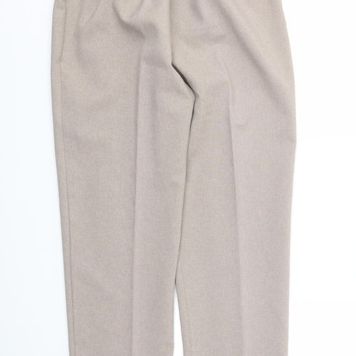 Preworn Womens Brown   Trousers  Size 12 L26 in - Stretch waistband