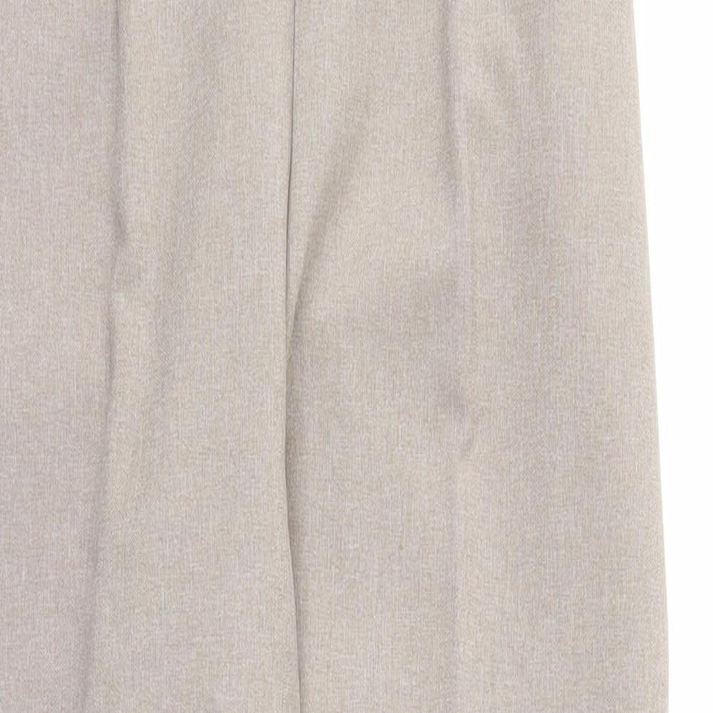 Preworn Womens Brown   Trousers  Size 12 L26 in - Stretch waistband