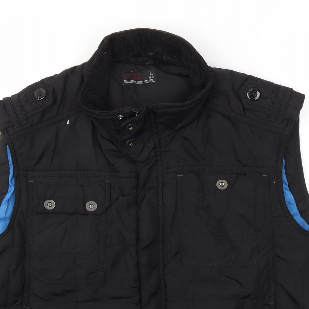 NEXT  Mens Black   Gilet Coat Size L