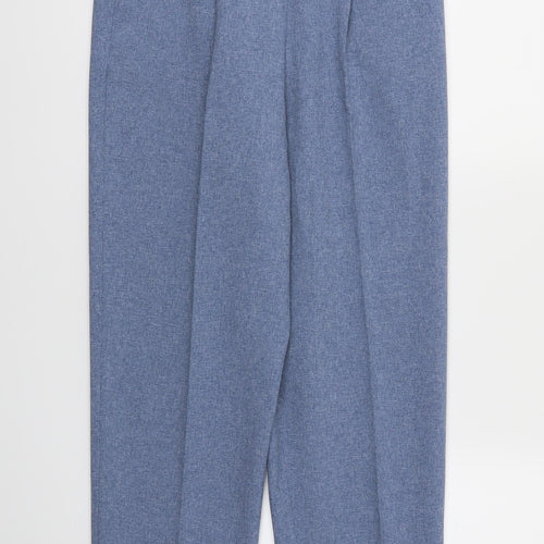 Classics Womens Blue   Trousers  Size 12 L26 in - Stretch waistband