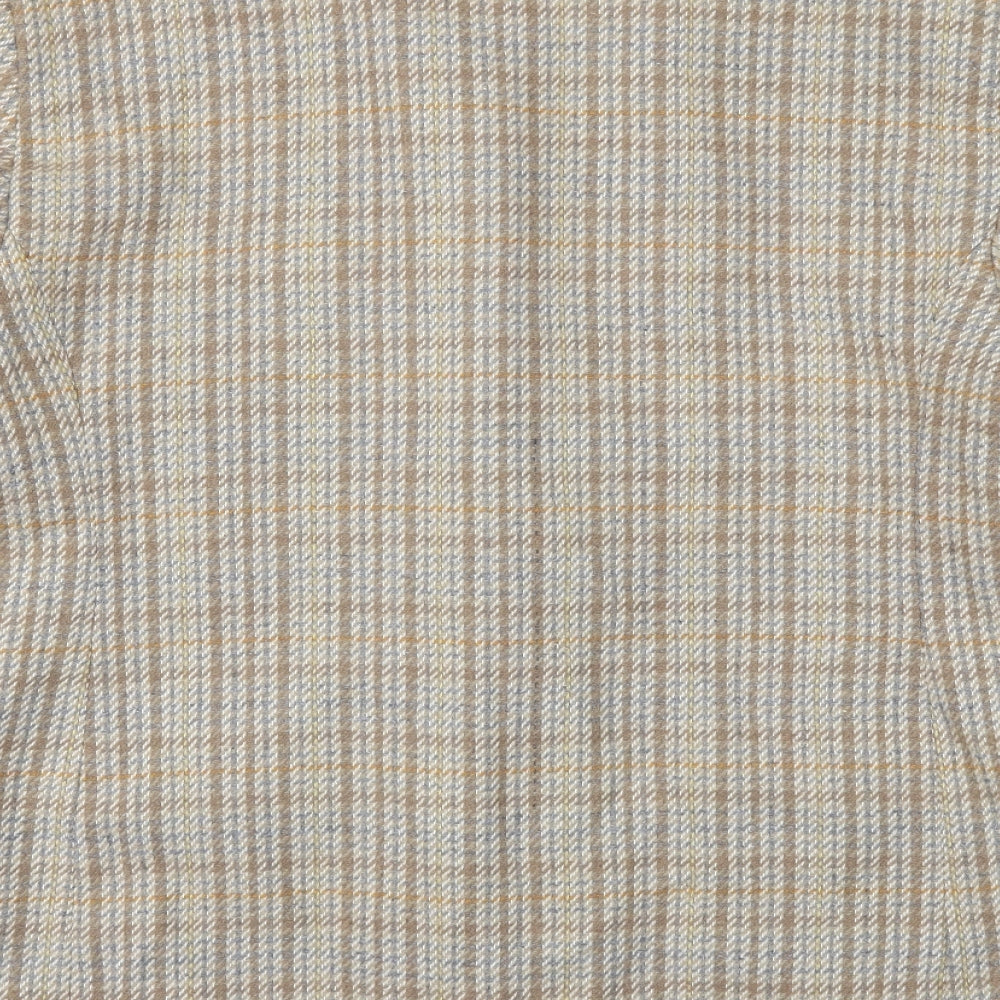 Brandtex Womens Brown Check  Jacket Blazer Size 18