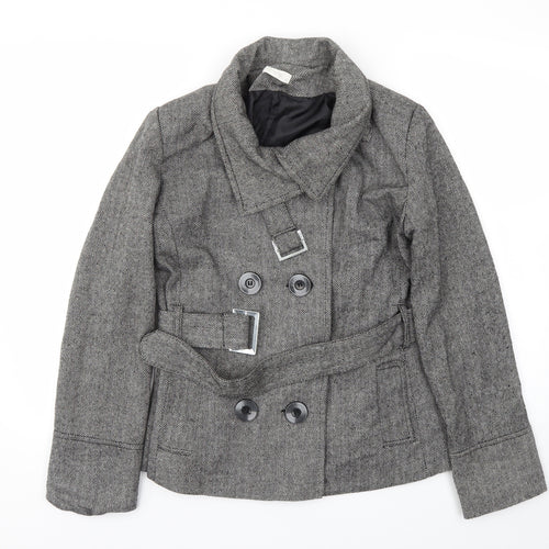Zoe Womens Grey   Jacket Coat Size 12