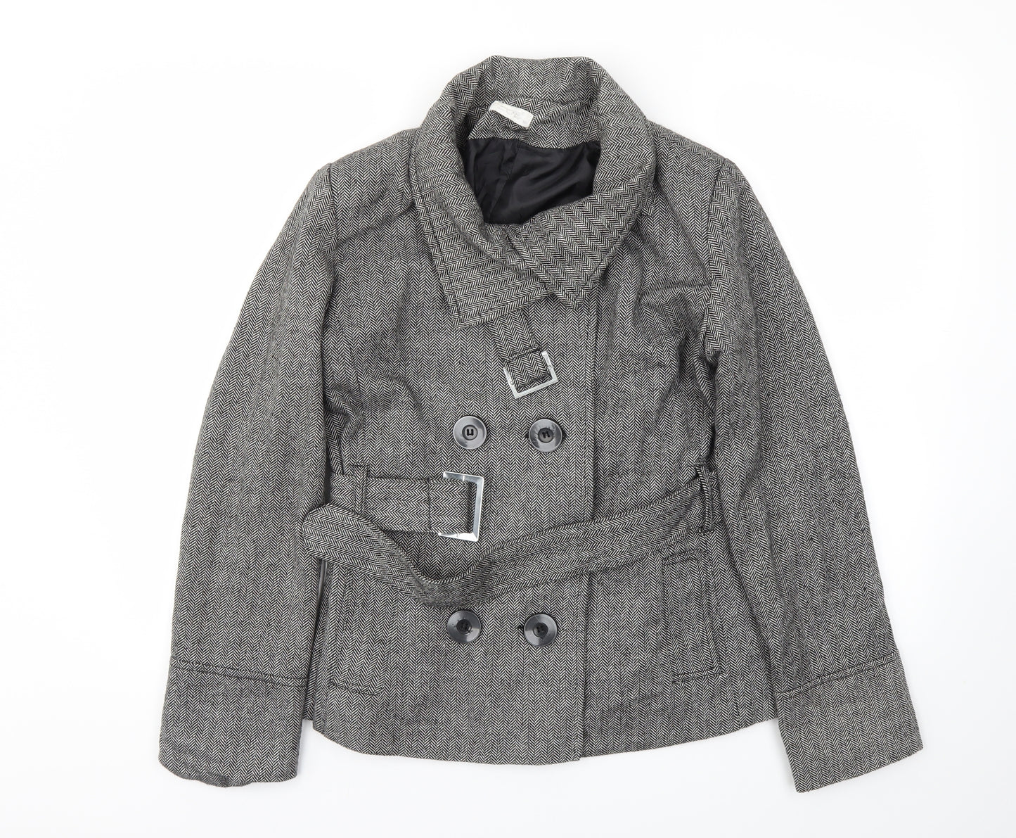 Zoe Womens Grey   Jacket Coat Size 12