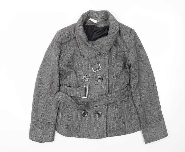 Zoe Womens Grey   Jacket Coat Size 12