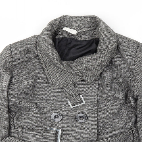 Zoe Womens Grey   Jacket Coat Size 12