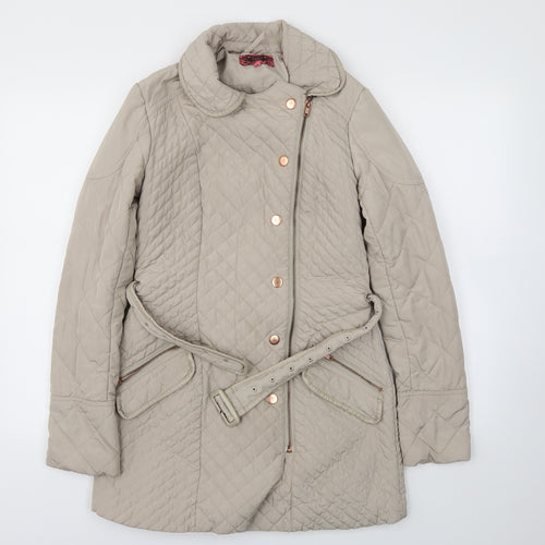 NEXT Womens Beige   Jacket Coat Size 8