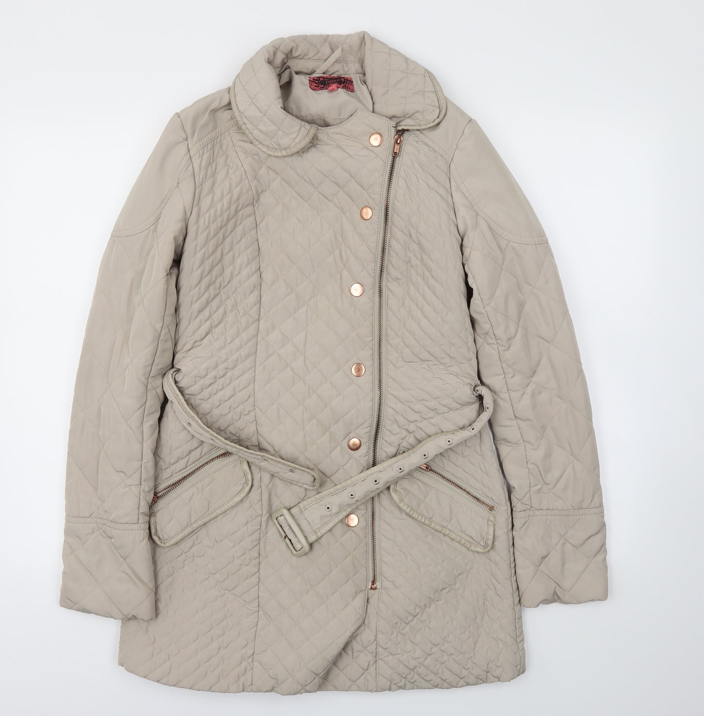 NEXT Womens Beige   Jacket Coat Size 8