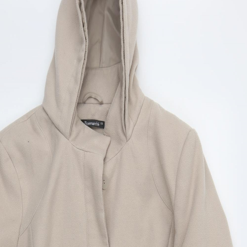 Bonmarché Womens Beige   Jacket Coat Size 22