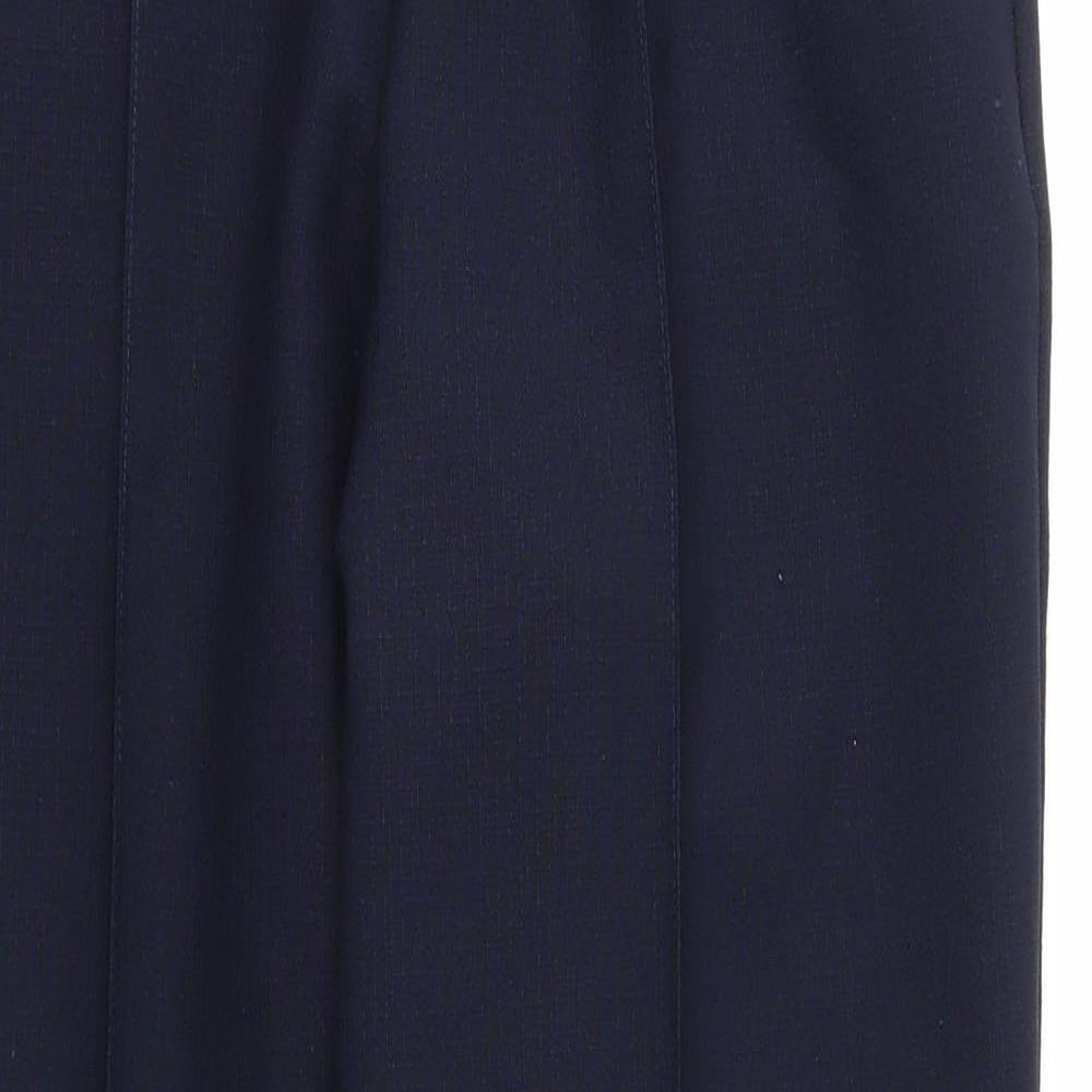 M&S Womens Blue   Trousers  Size 10 L27 in - Stretch waistband