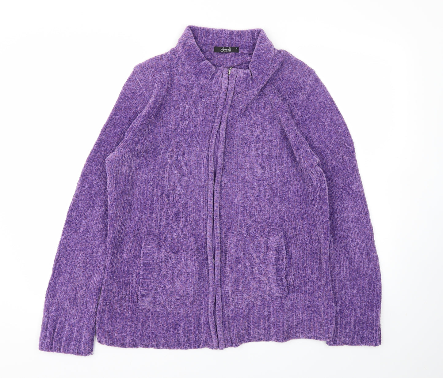 BM Womens Purple   Full Zip Jumper Size M