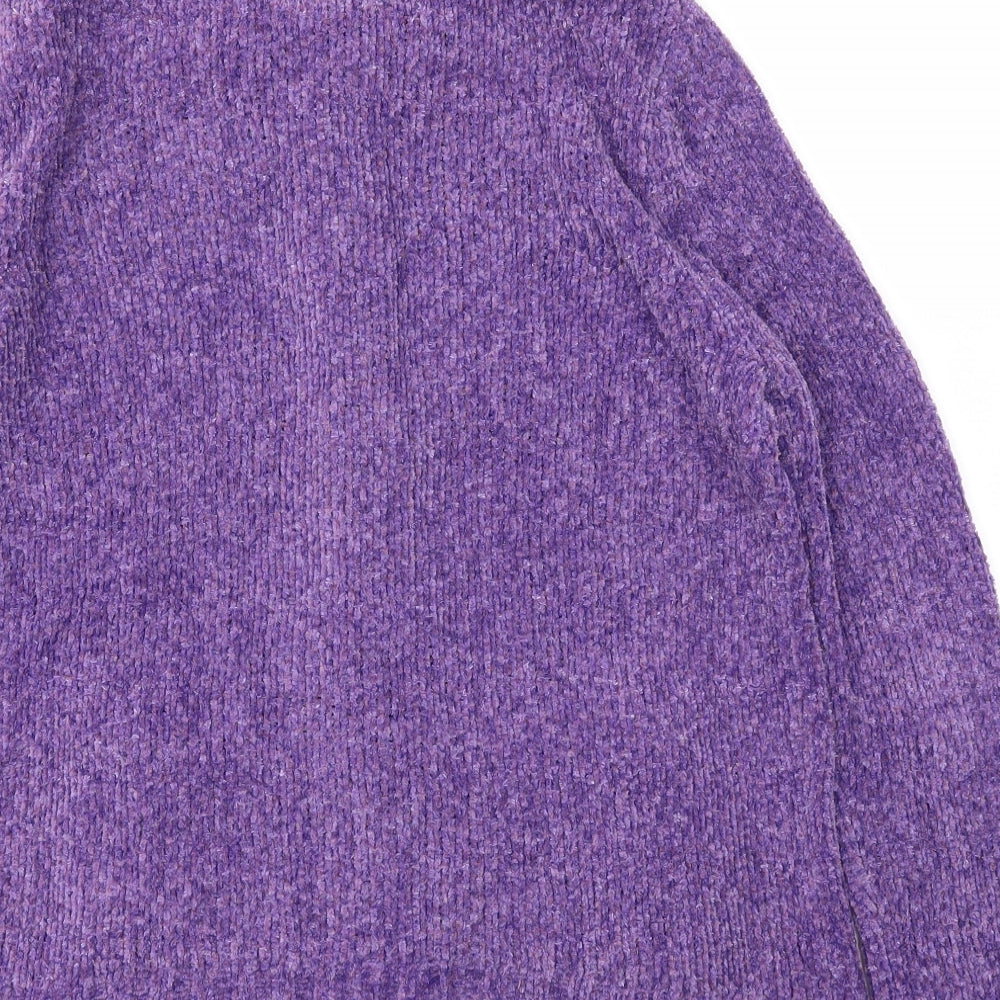 BM Womens Purple   Full Zip Jumper Size M