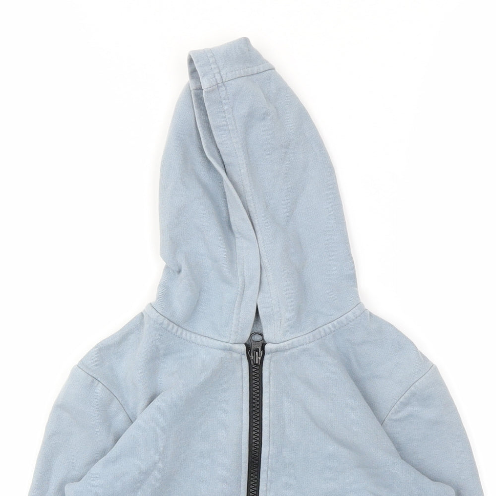 George Boys Blue   Full Zip Hoodie Size 4-5 Years