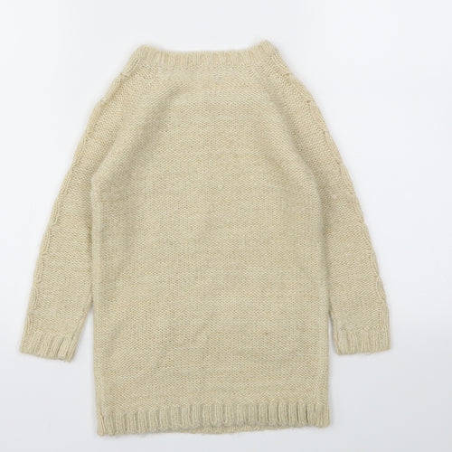 F&F Girls Beige   Jumper Dress  Size 3-4 Years
