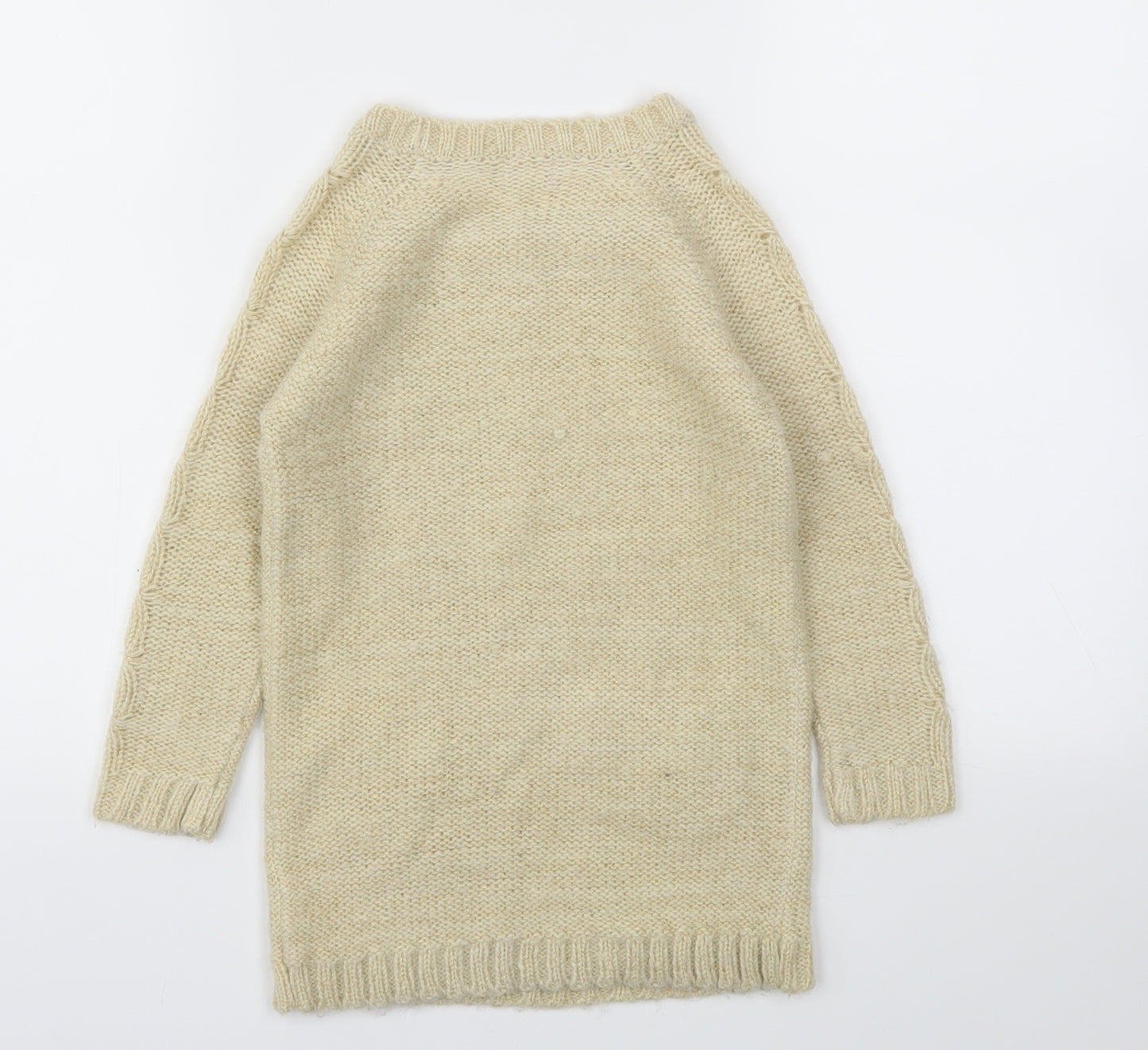 F&F Girls Beige   Jumper Dress  Size 3-4 Years