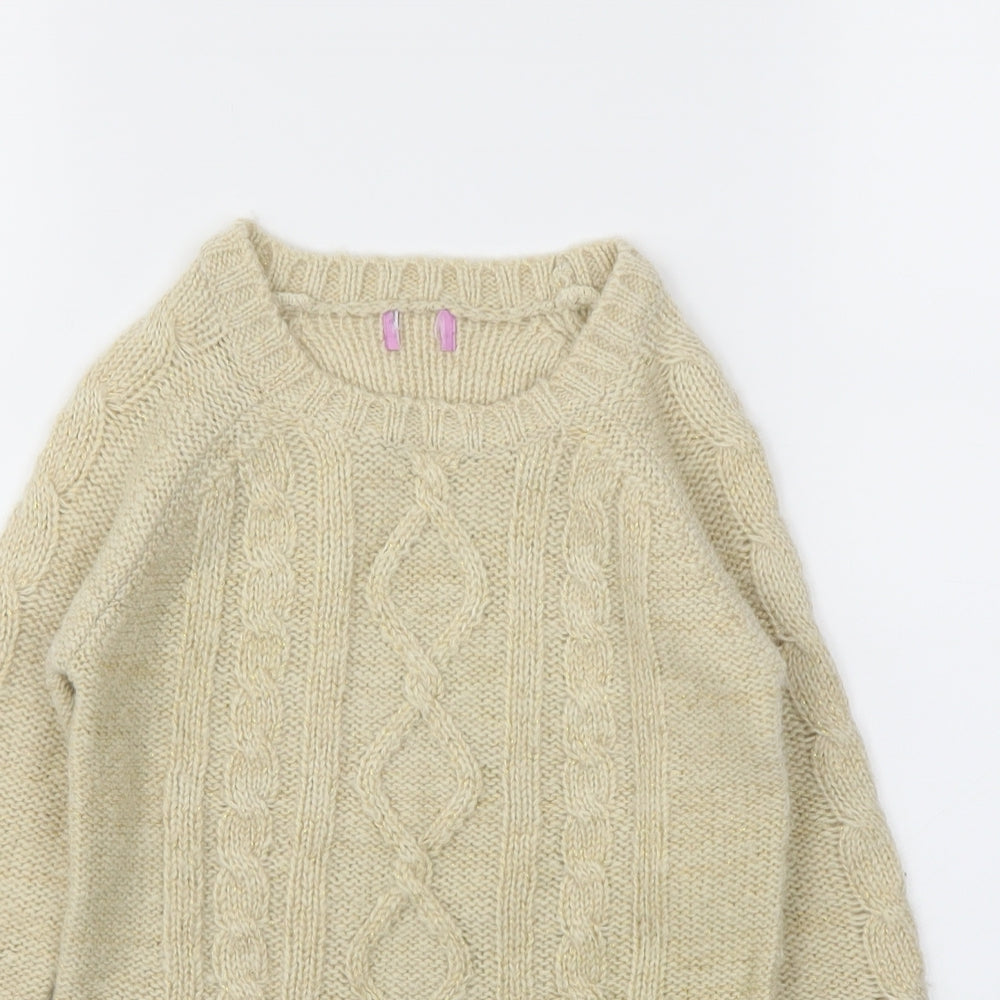 F&F Girls Beige   Jumper Dress  Size 3-4 Years