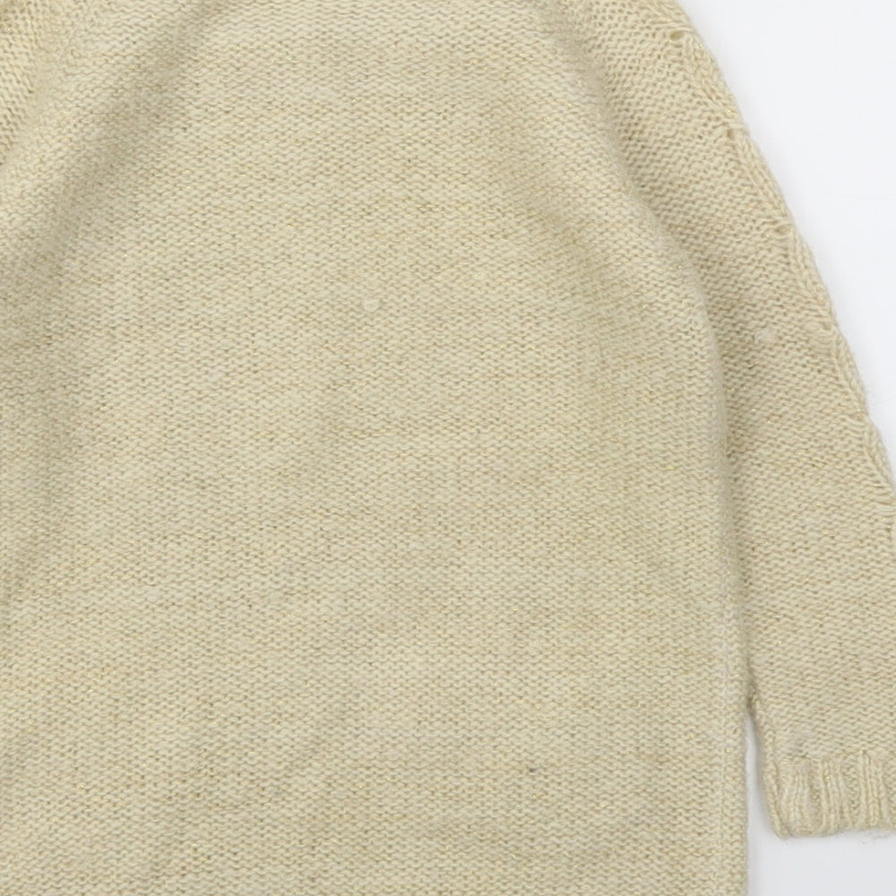 F&F Girls Beige   Jumper Dress  Size 3-4 Years