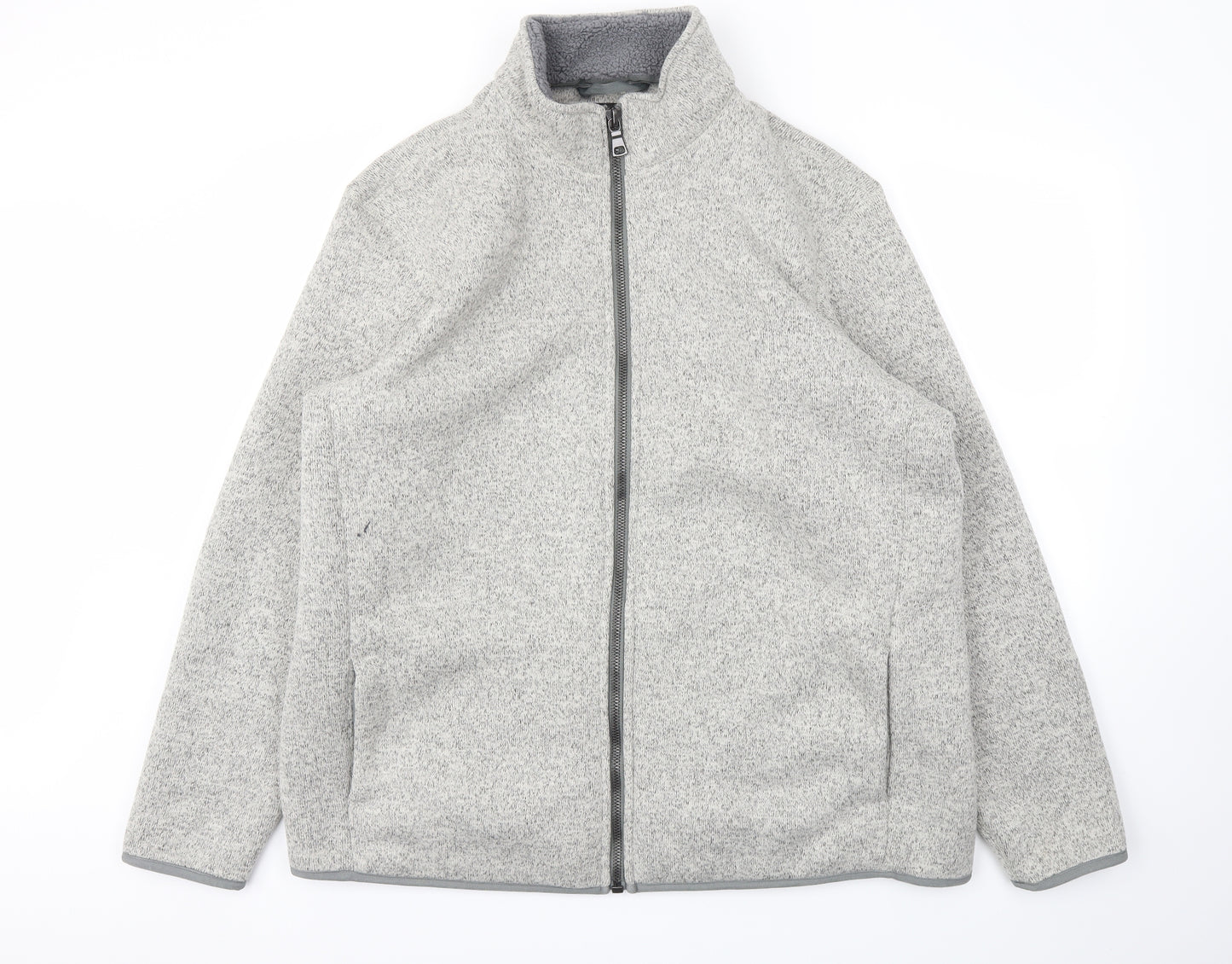 M&S Mens Grey   Full Zip Hoodie Size 3XL