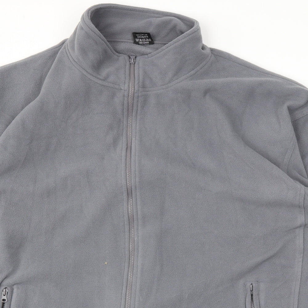 RTX Mens Grey   Full Zip Jumper Size Big 5X