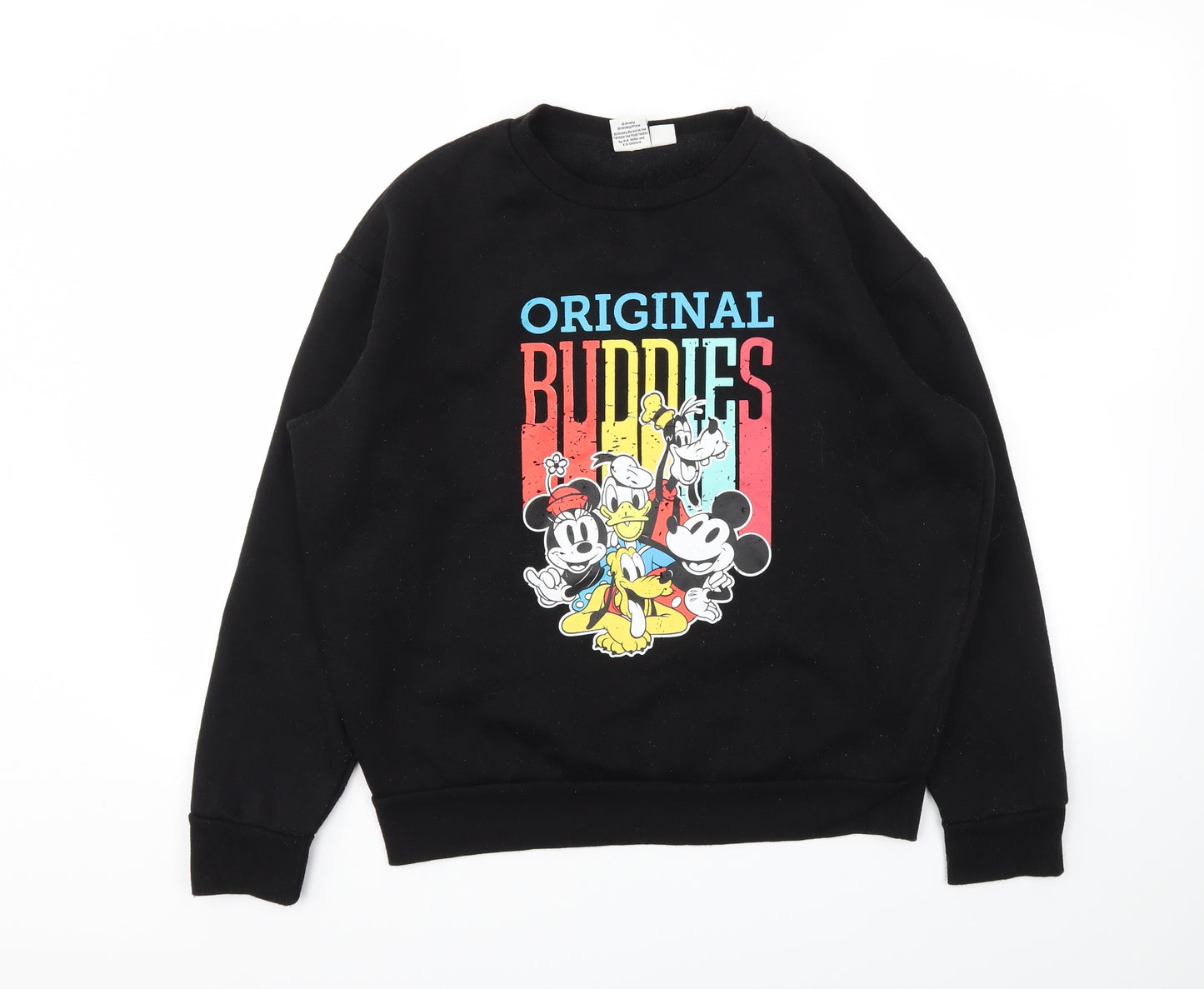 Primark Womens Black Animal Print  Pullover Sweatshirt Size S