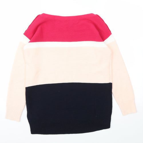Debenhams Womens Multicoloured Striped  Pullover Jumper Size 8
