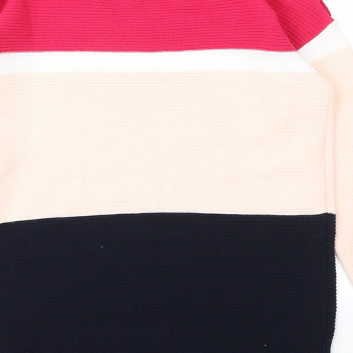 Debenhams Womens Multicoloured Striped  Pullover Jumper Size 8