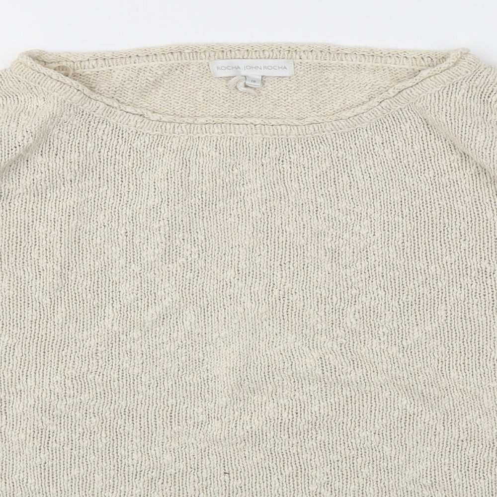 RJR.John Rocha Womens Ivory   Pullover Sweatshirt Size 18