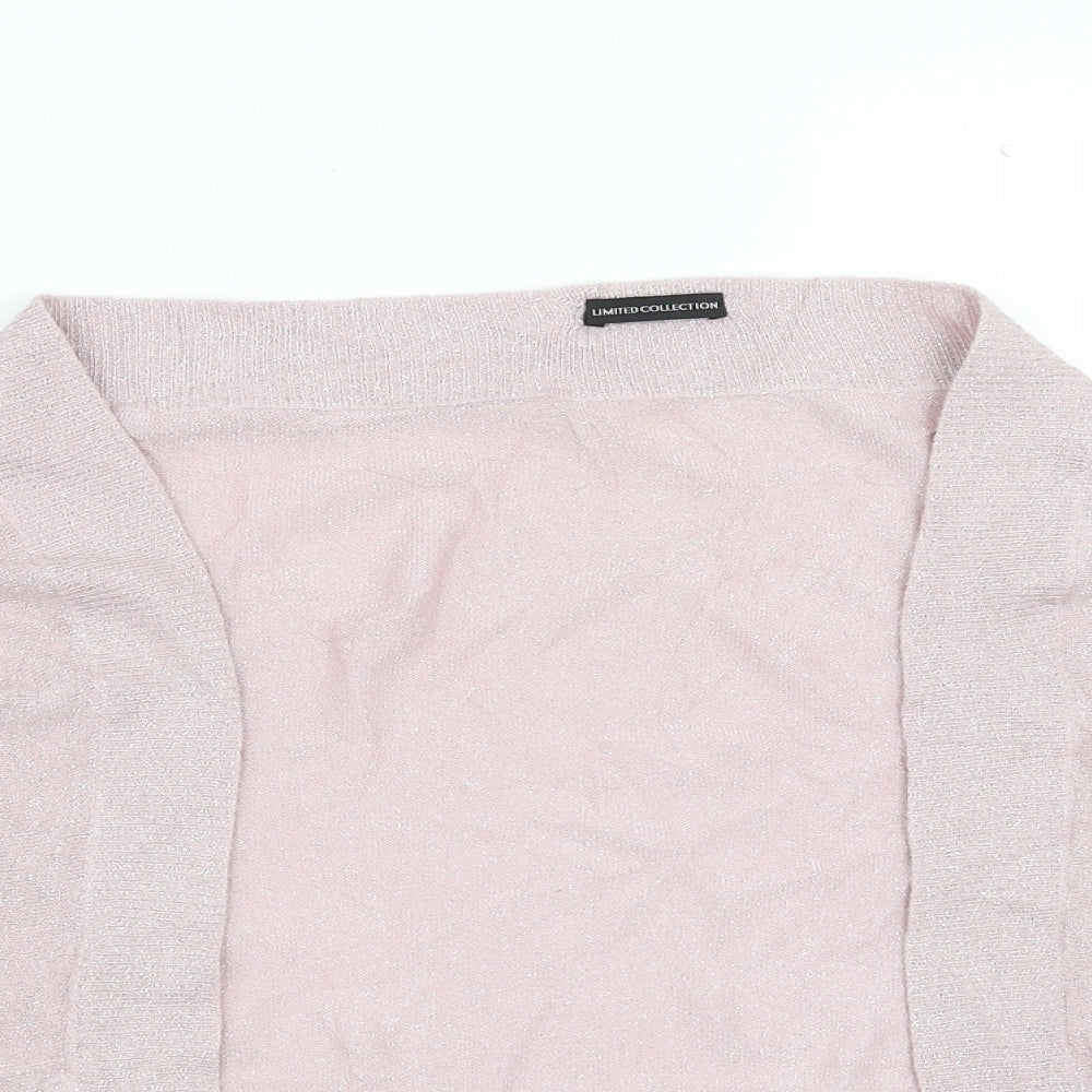 Marks and Spencer Womens Pink   Shrug Jumper One Size