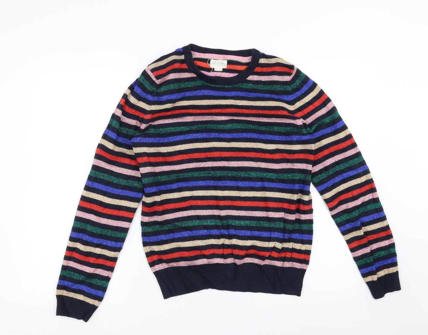 Johnnie B Girls Multicoloured Striped  Pullover Jumper Size 15-16 Years