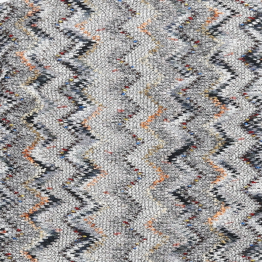 Marks and Spencer Womens Grey Geometric  Cardigan Jumper Size 16