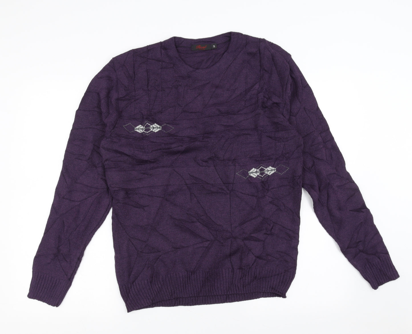 Rose London Mens Purple   Pullover Jumper Size M