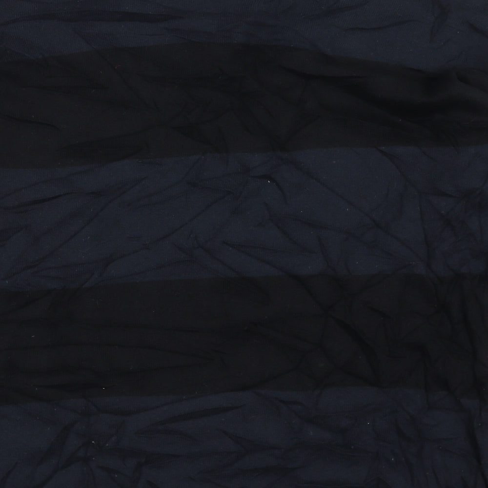 tops & tees Womens Blue Striped  Pullover Jumper Size L