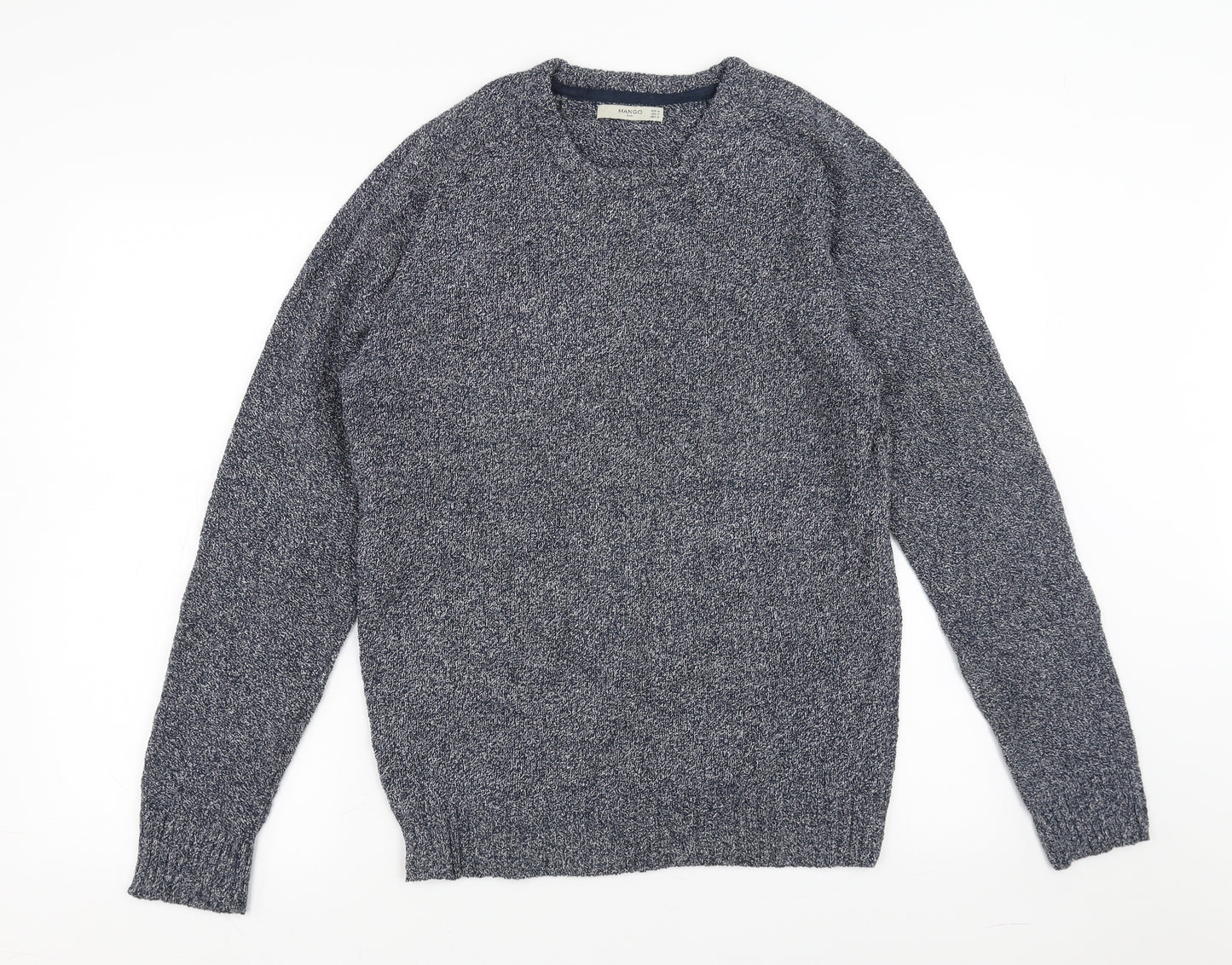 Mango Mens Blue   Pullover Jumper Size M