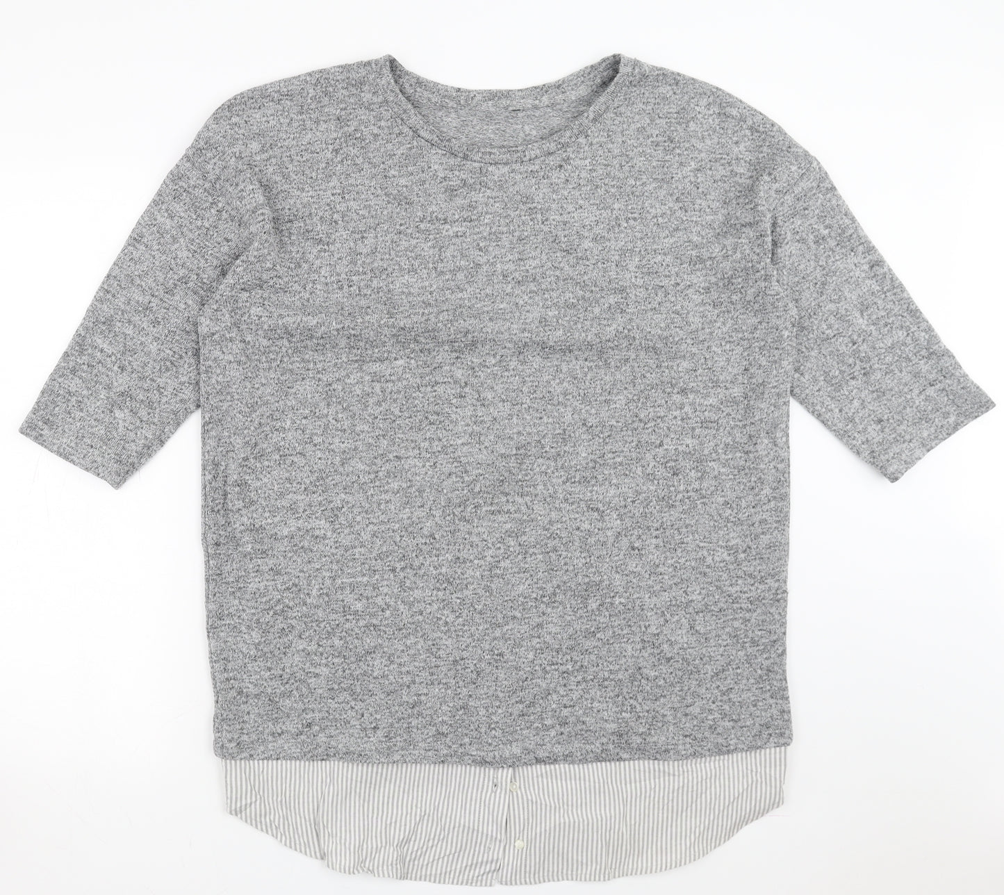 Sainsburys  Womens Grey   Pullover Jumper Size 16  - Under Shirt detail