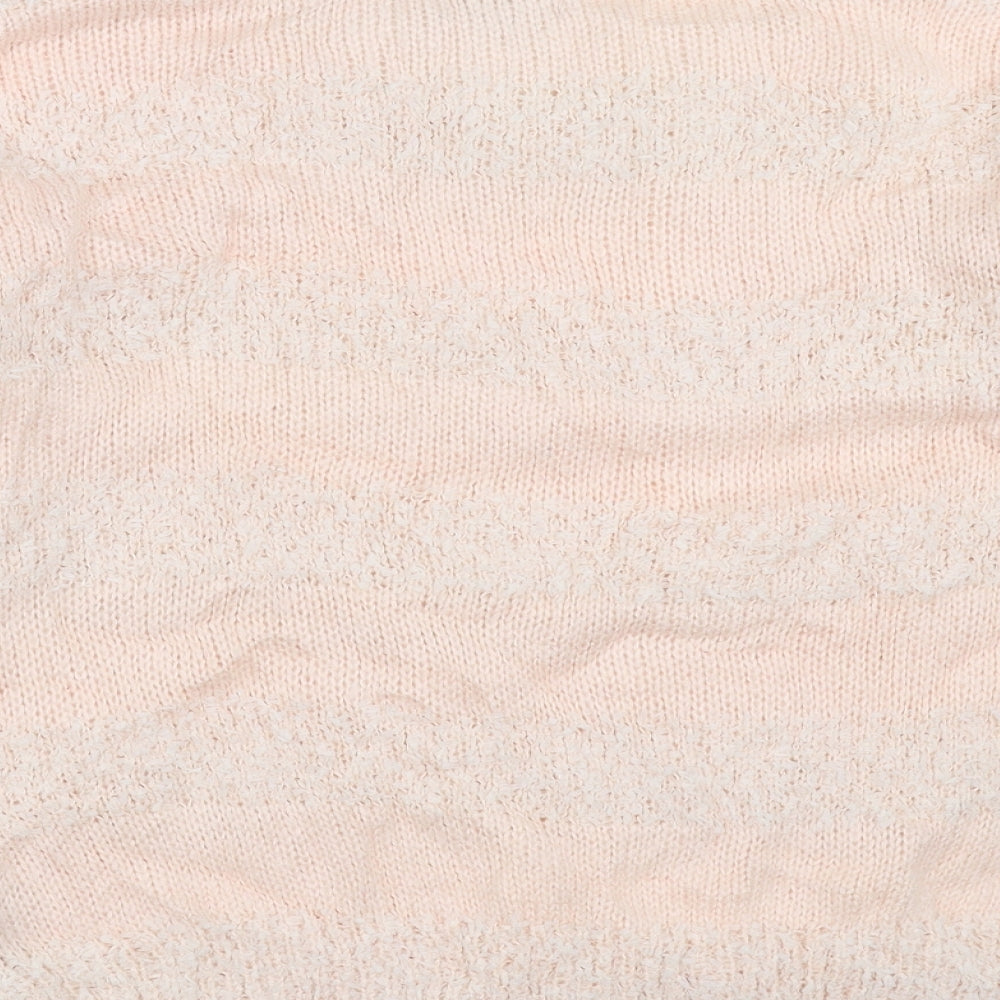 Red Herring Womens Pink Striped  Pullover Jumper Size 16