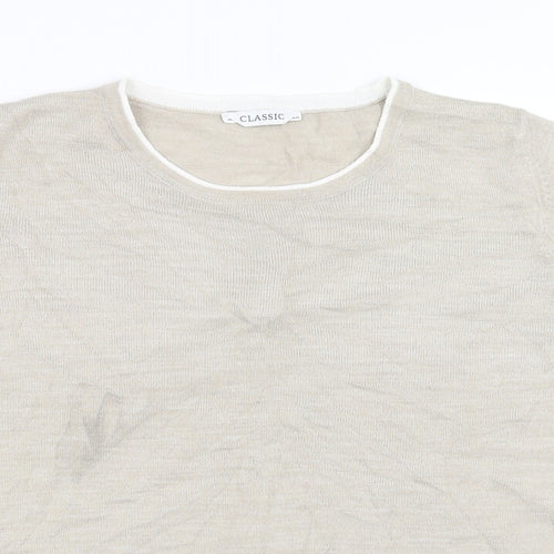 Marks and Spencer Womens Beige   Pullover Jumper Size 12